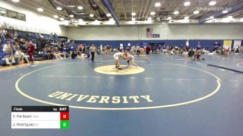 141 lbs Final - Victor Perlleshi, JWU vs James Rodriguez, Castleton