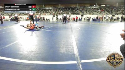 61 lbs 5th Place - Wyatt Goodson, Powerhouse Gold vs Cooper Carlton, Cowboy Wrestling Club