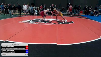 150 lbs Cons. Quarters - Gabriel Alvarado, CNWC Concede Nothing Wrestling Club vs Eithan Patterson, Wapato Wrestling Club