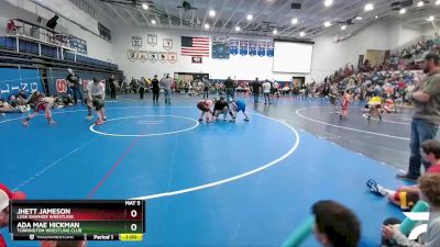 104 lbs Round 1 - Jhett Jameson, Lusk Rawhide Wrestling vs Ada Mae Hickman, Torrington Wrestling Club