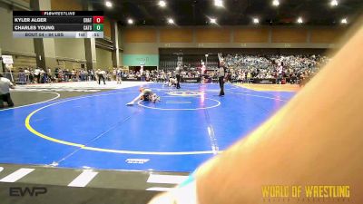 84 lbs Consi Of 32 #2 - Kyler Alger, Crater Mat Club vs Charles Young, Cats Wrestling Club