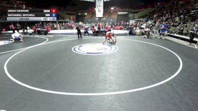 138 lbs Uriah Hawkins, SDIKWA - San Diego-Imperial Kids Wrestling Association vs Nathaniel Mitchell, SAWA - Sacramento Area Wrestling Association