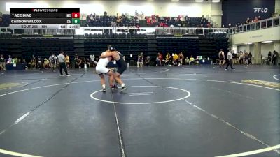 184 lbs Champ. Round 2 - Carson Wilcox, Sierra College vs Ace Diaz, Moorpark College