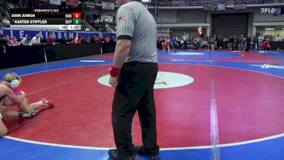 7A 120 lbs Quarterfinal - Karter Stiffler, Enterprise HS vs John Junkin, Vestavia Hills