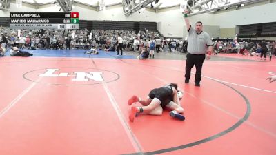 65-B lbs Consi Of 8 #2 - Luke Campbell, Bensalem vs Matheo Maliarakis, Savage Wrestling Academy