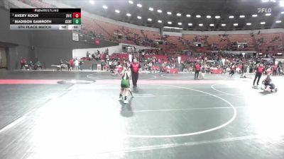 90 lbs 5th Place Match - Madison Gamroth, Melrose-Mindoro vs Avery Koch, Spring Valley / Elmwood