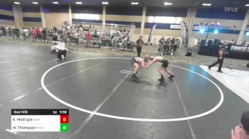 106 lbs Quarterfinal - Keidyn Madrigal, Dark Horse vs West Thompson, Predators WC