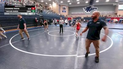 100 lbs Quarterfinal - Naylee Garza, Conroe vs Channing Travis, Allen