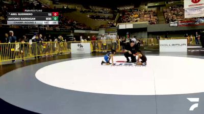 Bantam - 40 lbs Quarters - Wolf Manuel, Wrightwood Wrestling Club vs Samantha Ferrer