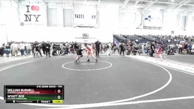 170 lbs Champ. Round 1 - William Burnell, Phoenix Combat Kids Wrestling vs Wyatt Roe, Colonie Wrestling