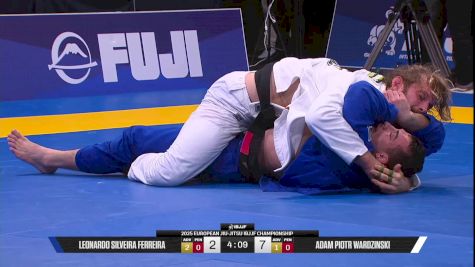 Adam Piotr Wardzinski vs Leonardo Silveira Ferreira 2025 European Jiu-Jitsu IBJJF Championship