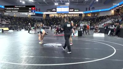207 lbs Champ. Round 1 - Jocelyn Cacek, Frostburg State vs Dasia Yearby, North Central College