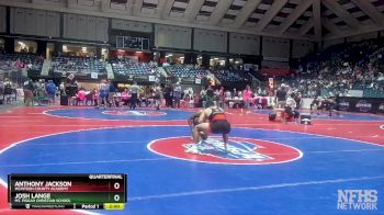 1A-175 lbs Quarterfinal - Anthony Jackson, McIntosh County Academy vs Josh Lange, Mt. Pisgah Christian School