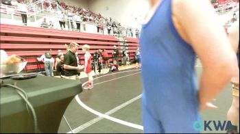 49 lbs Round Of 32 - Tatum Garbutt, Carl Albert vs Noah Backus, Newkirk Takedown Club