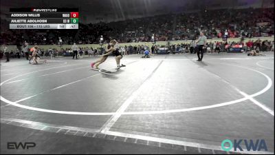 115 lbs Consi Of 4 - Addison Willis, Wagoner Takedown Club vs Juliette Abolhosn, D3 Wrestling Cluib