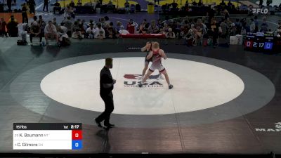 157 lbs Rnd Of 32 - Kale Baumann, MT vs Cael Gilmore, OH