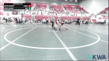 67-70 lbs Rr Rnd 3 - Zayn Chavez, Del City Little League Wrestling vs Riott Gates, Elgin