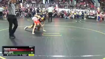 110 lbs Quarterfinals (8 Team) - Parker Makela, Linden vs Eben Abdo, Grand Ledge