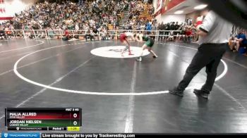 130 lbs Champ. Round 2 - Malia Allred, Star Valley vs Jordan Nielsen, Lander Valley