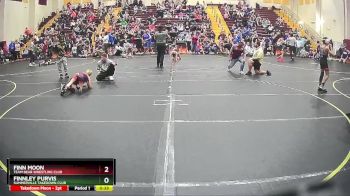 70 lbs Semifinal - Finn Moon, Team Bear Wrestling Club vs Finnley Purvis, Summerville Takedown Club