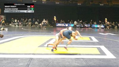 125 lbs Consi Of 16 #1 - Brady Pruett, Penn vs Easton Cooper, Chattanooga