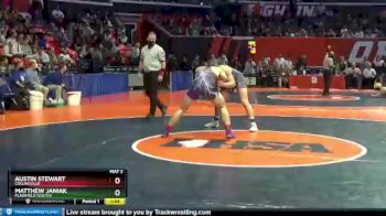 3A 170 lbs Cons. Round 3 - Matthew Janiak, Plainfield (South) vs Austin Stewart, Collinsville