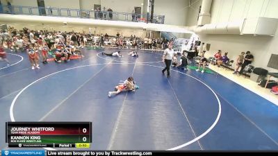 44-47 lbs Round 1 - Journey Whitford, Team Pride Academy vs Kannon King, Box Elder Wrestling