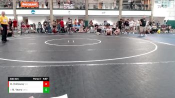 200-224 lbs Cons. Round 2 - Nolen Yeary, Olympia Wrestling vs Darian Holloway, Olympia Wrestling