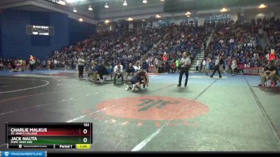 132 lbs Champ. Round 1 - Jack Nauta, Pope John XXIII vs Charlie Malkus, St. John`s College