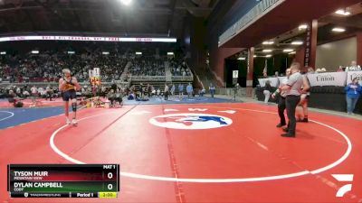 3A-170 lbs Semifinal - Tyson Muir, Mountain View vs Dylan Campbell, Cody