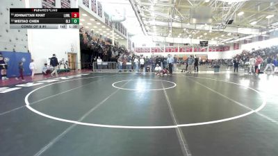 113 lbs Consi Of 8 #1 - Johnattan Khat, Lowell vs Weitao Chen, Boston Latin