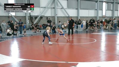 53 lbs Quarters - Emmett Mahaffie, Steelclaw Wrestling Club vs Berkeley Hofeditz, Walla Walla Wrestling Club