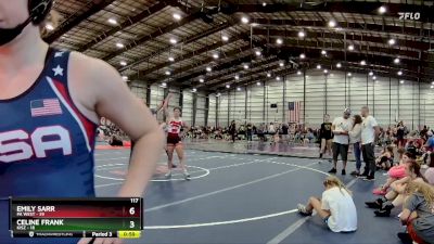 122 lbs Semis - R1 Wb - Braylee Ireland, PA West vs Cheyenne Frank, KISZ