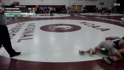 141 lbs Cons. Round 3 - Jonah Luensman, Upper Iowa vs Mason Nelson, Unattached