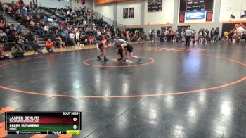 N-7 lbs Cons. Round 1 - Miles Isenberg, LMWC vs Jasper Gerlits, Solon Wrestling Club