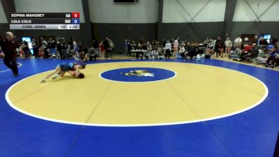 105 lbs Cons. Semis - Sophia Mahoney, Cobra All Stars vs Lola Colo, Idaho