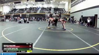 106 lbs Quarterfinal - Matthew Baylor, Milan Tribe Wrestling Club vs Royce Malone, Red Cobra Wrestling Academy
