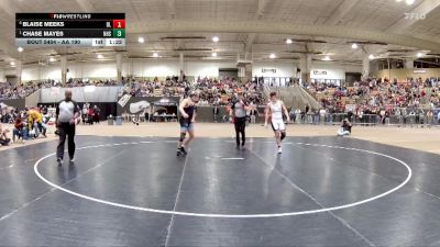 AA 190 lbs 1st Place Match - Chase Mayes, Nolensville High School vs Blaise Meeks, Blackman High School
