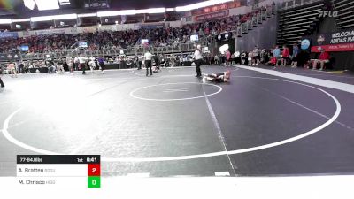 77-84.6 lbs Round Of 16 - Amelia Bratten, Rogue Warrior Wrestling vs Maeleigh Chrisco, Higginsville Youth Wrestling Club