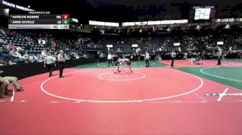 134 lbs 1st Place Match - Anne Schulz, LEB1 vs Katelyn Norris, PWCA