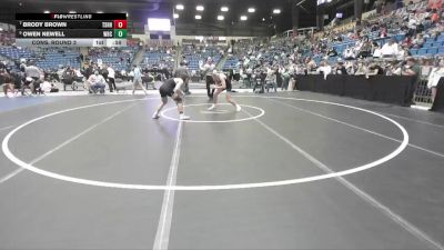 138 lbs Cons. Round 3 - Owen Newell, Wichita-Bishop Carrol vs Brody Brown, Tecumseh - Shawnee Heights HS