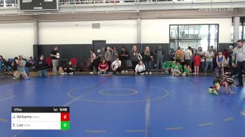 37 lbs 5th Place - Joshua Williams, South Paulding Junior Spartans vs Emmalyn Lee, North Hall Wrestling Club