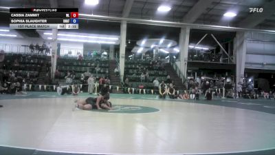 131 lbs 1st Place Match - Sophia Slaughter, Unattached vs Cassia Zammit, West Liberty