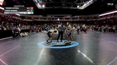 5A 121 lbs Quarterfinal - Nathaniel Romero, La Cueva vs Josiah Neri, Rio Rancho