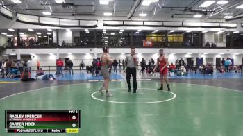 165 lbs 7th Place Match - Radley Spencer, Otterbein University vs Carter Mock, Heidelberg