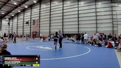 106 lbs Finals (8 Team) - Kierra Keys, Millard South Queens vs Mylee Goodwin, Mayhem WC Black