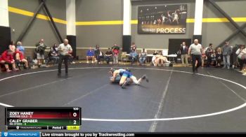 100 lbs Placement (4 Team) - Caley Graber, MN Storm vs Zoey Haney, Missouri Gold