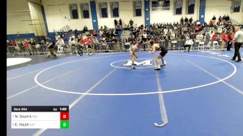 126 lbs Semifinal - Nathan Sayers, Xaverian vs Elias Hajali, Saint John's Prep