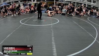 80 lbs Semis (4 Team) - Braylon Decker, Junior Terps vs Louis Rabelo, Cordoba Trained