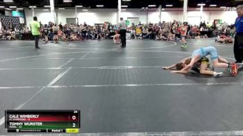 96 lbs Round 2 (4 Team) - Tommy Wurster, POWA vs Cale Wimberly, FL Scorpions